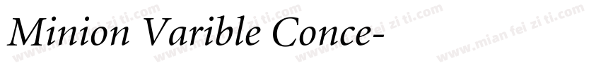 Minion Varible Conce字体转换
